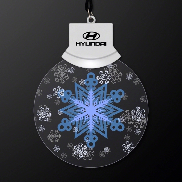 LED Animated Snowflake Necklace 4