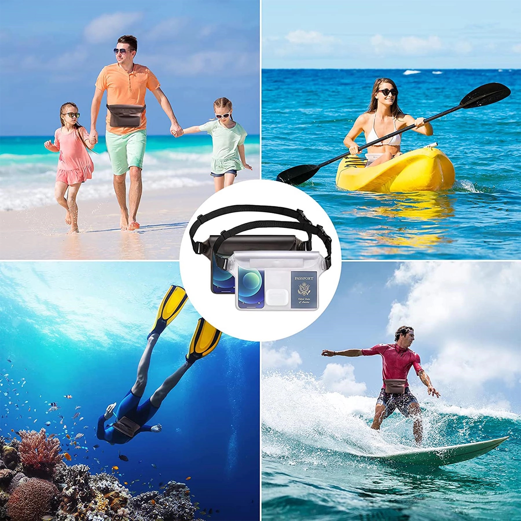 Phone Waterproof Pouch Bag for Beach 6