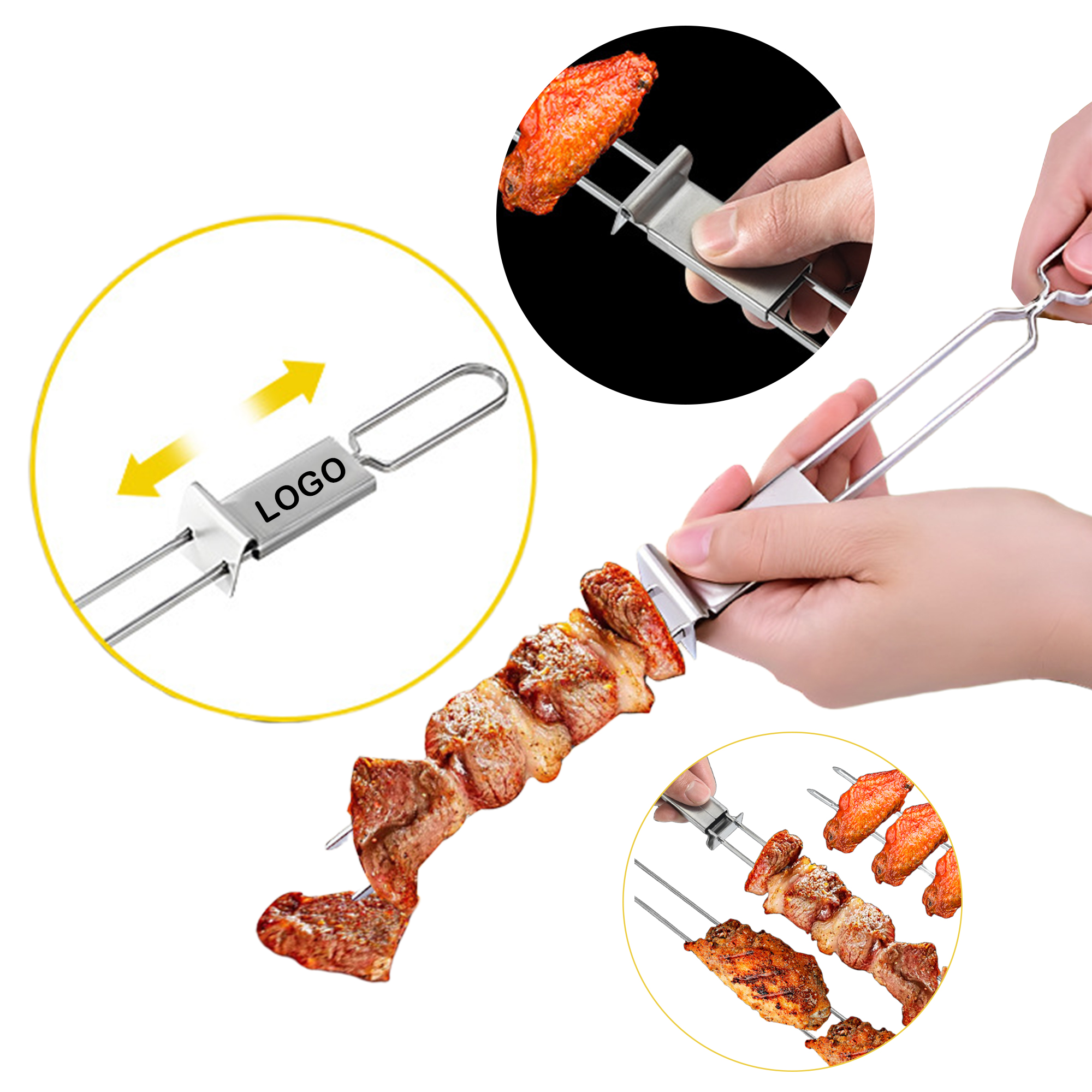Reusable BBQ Grilling Skewers 1