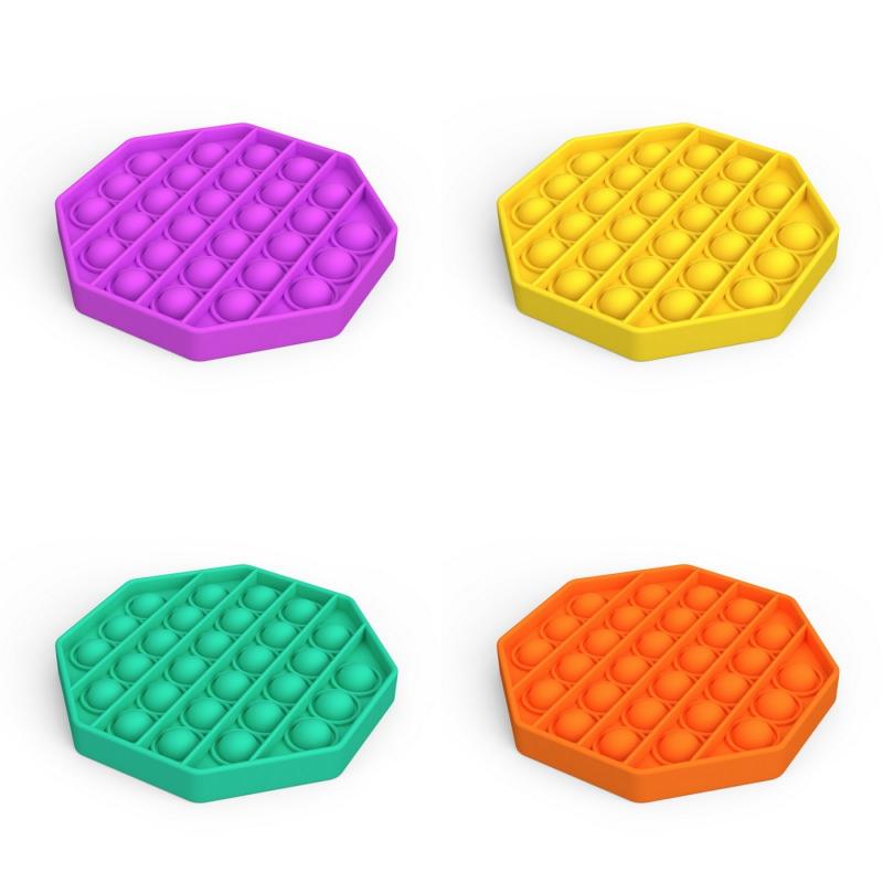 Silicone Hexagon Sensory Bubble Fidget Toys 3