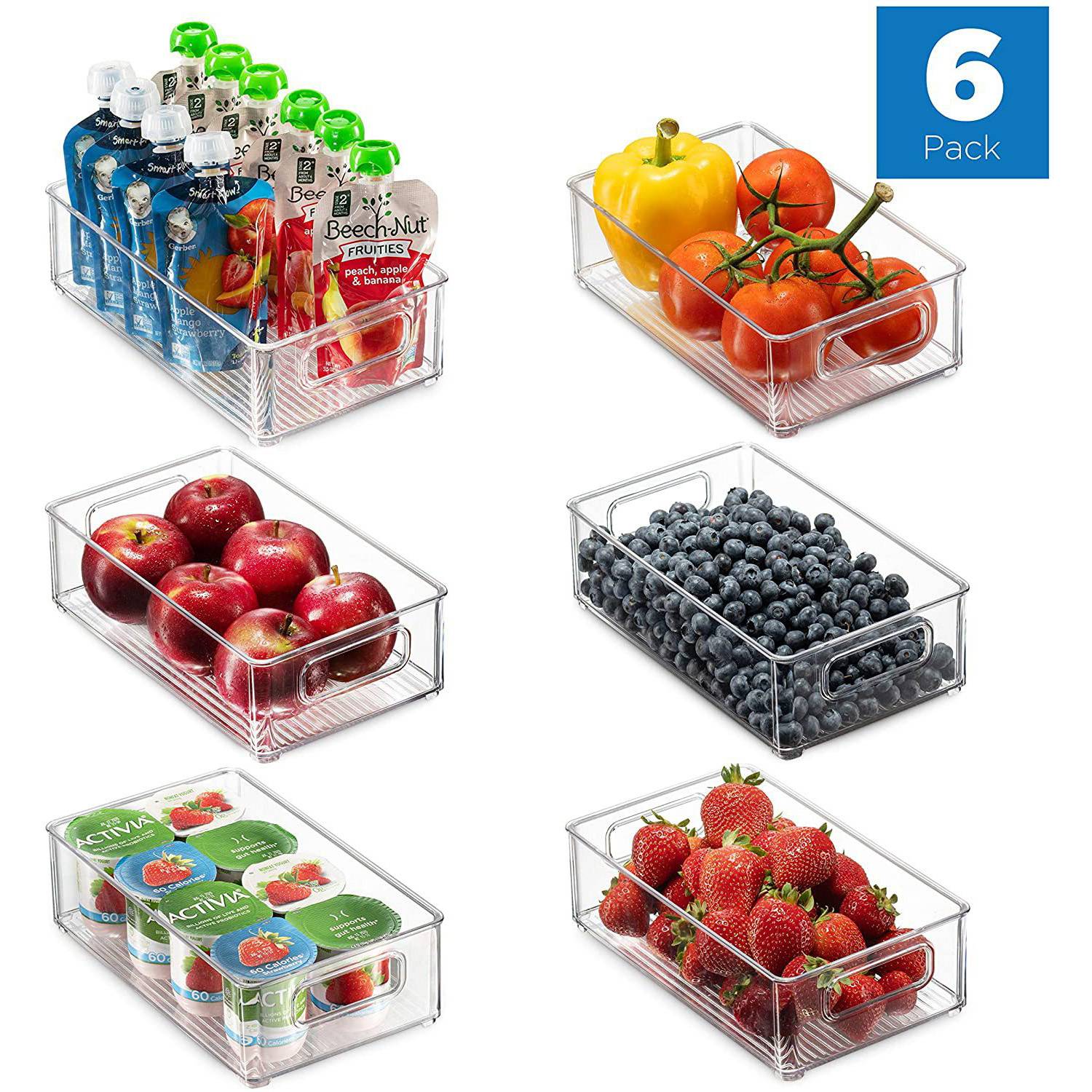 Plastic Transparent Stackable Storage Box Set 1