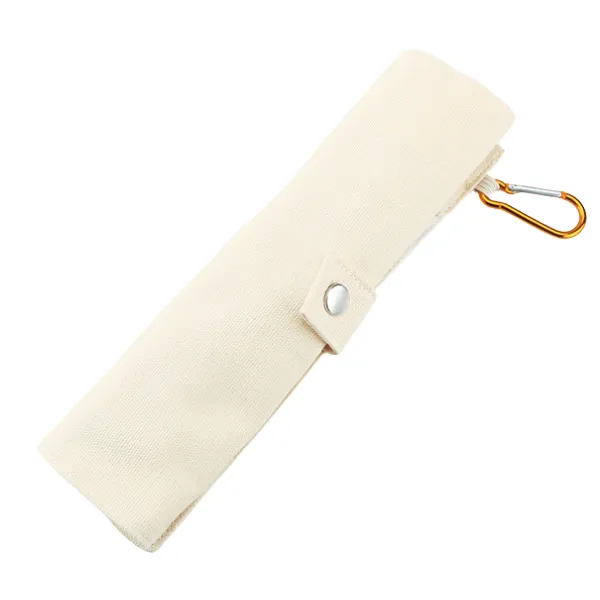 Bamboo Eco Travel Utensil Set with Roll-Up Pouch 4