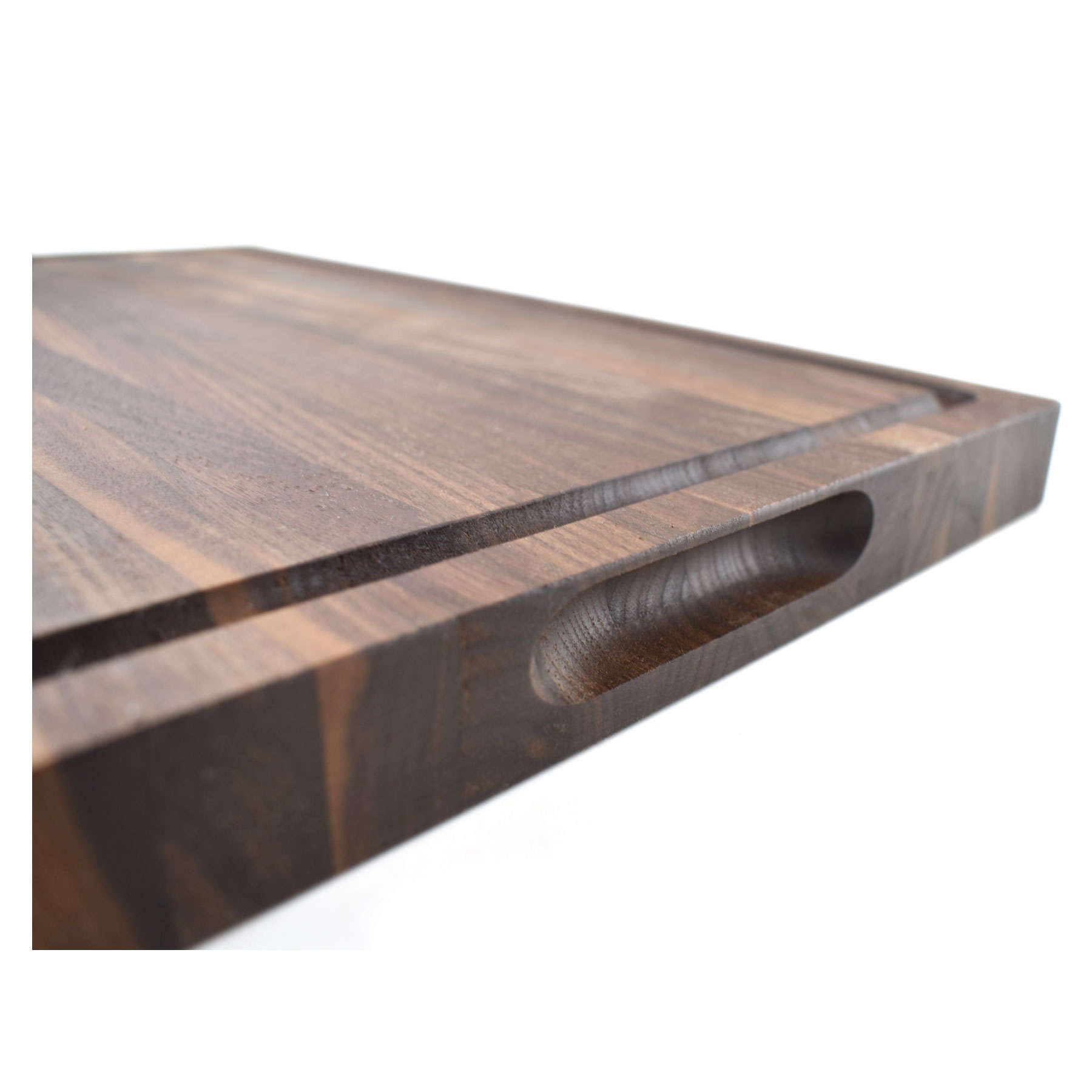 12" x 18" x 1 1/4" Walnut Butcher Block with Juice Groove 3