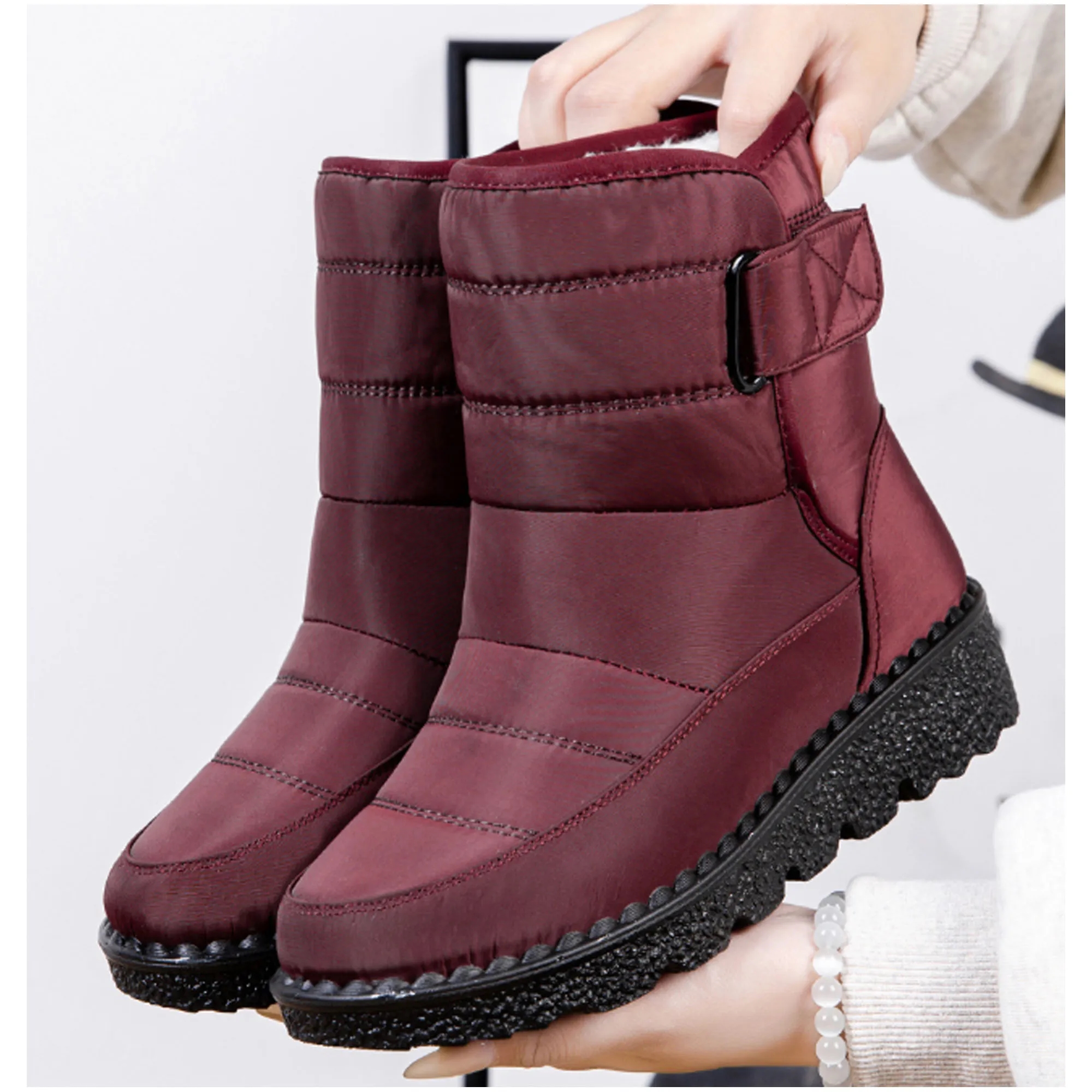 Warm Waterproof Winter Snow Boots 9