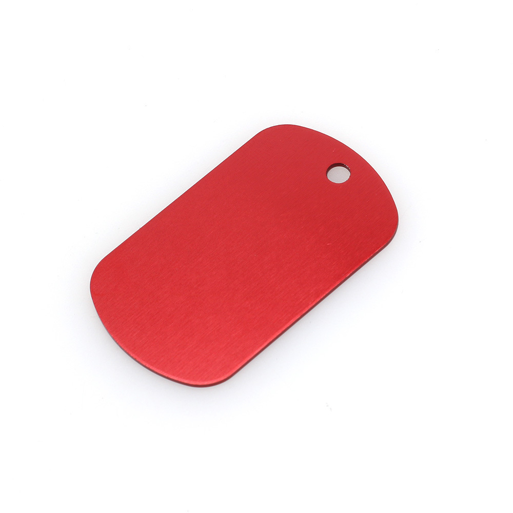 Aluminum Dog Tag W/ Key Chain 8