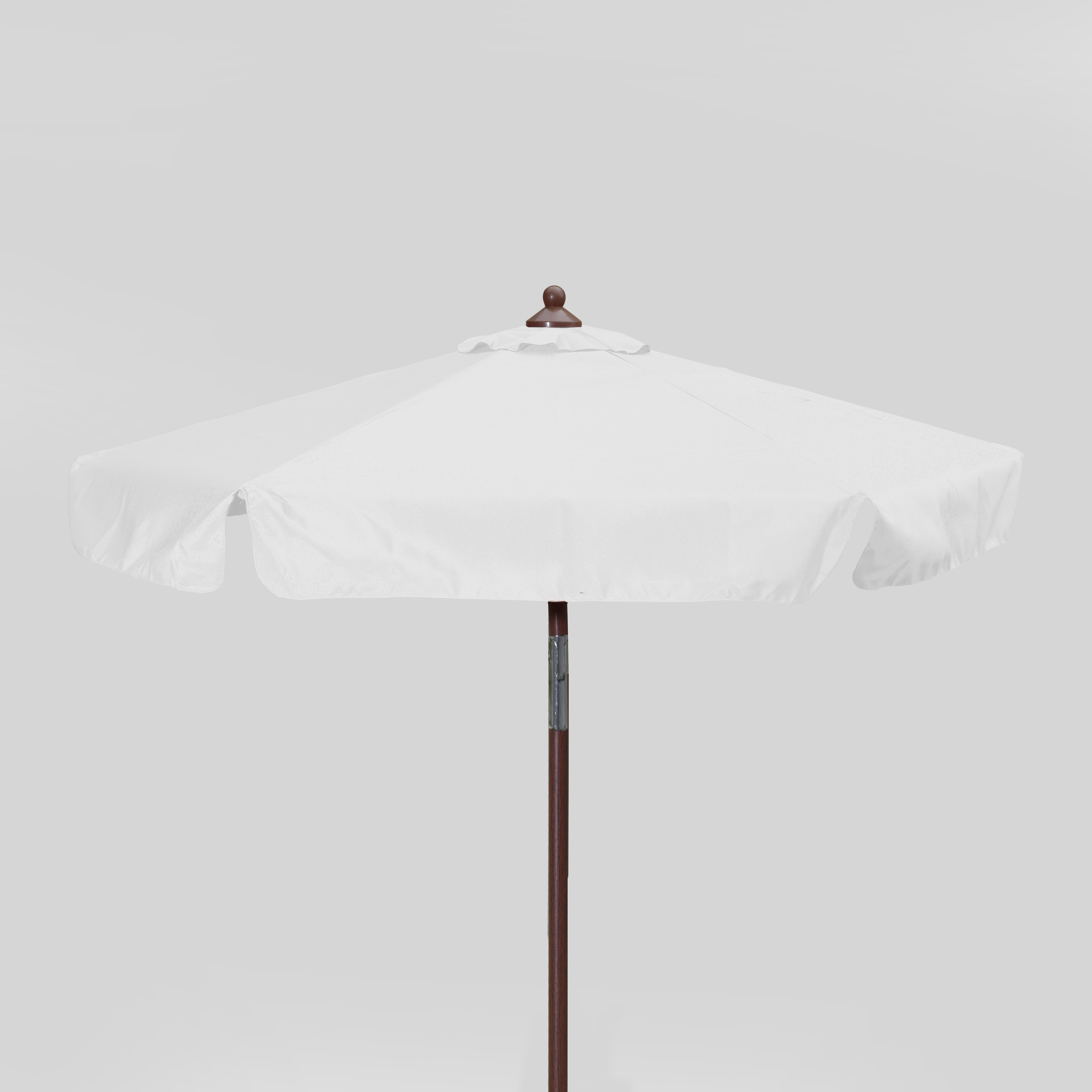 7' Wood Look Market Umbrella with Tilt