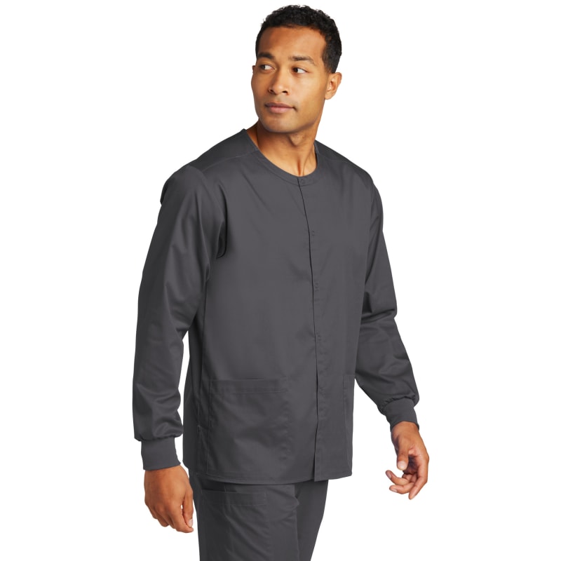 WonderWink Unisex WorkFlex Snap-Front Scrub Jacket 27