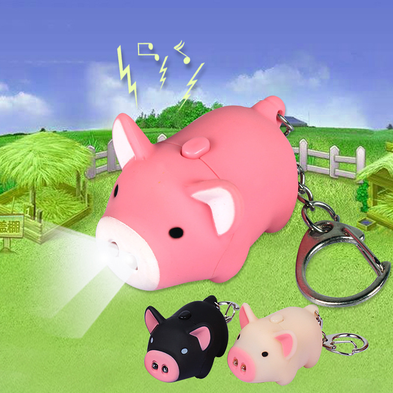 Vocal Pig Keychain w/LED Lights 2