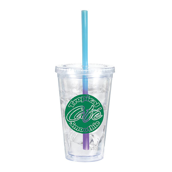 16 oz. Victory Acrylic Tumbler with Mood™ Straw 11