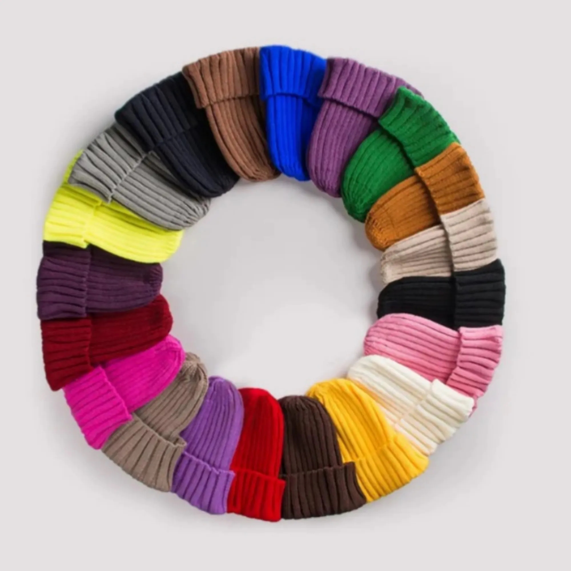 Warm Brimless Knit Beanie Hat for Men Women 32