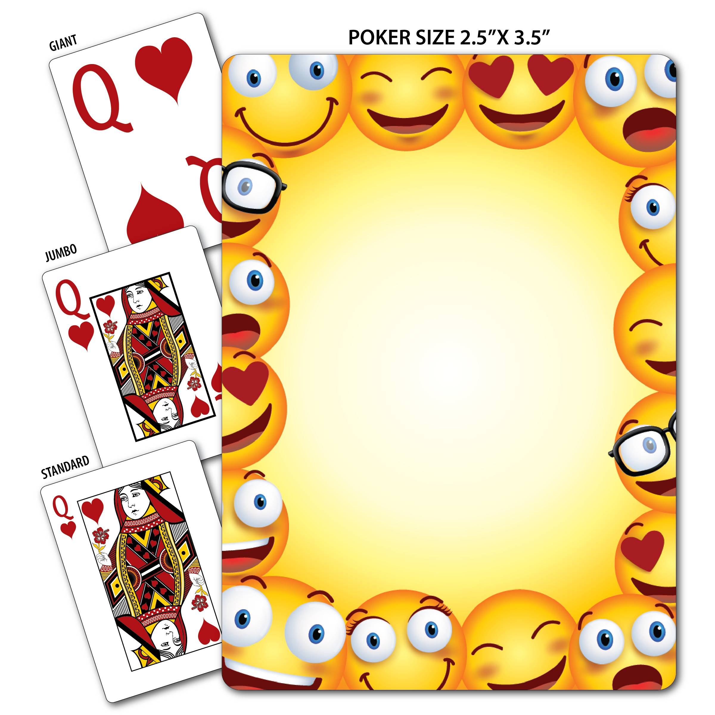 Smiley Faces Theme Poker Size Playing Cards 4