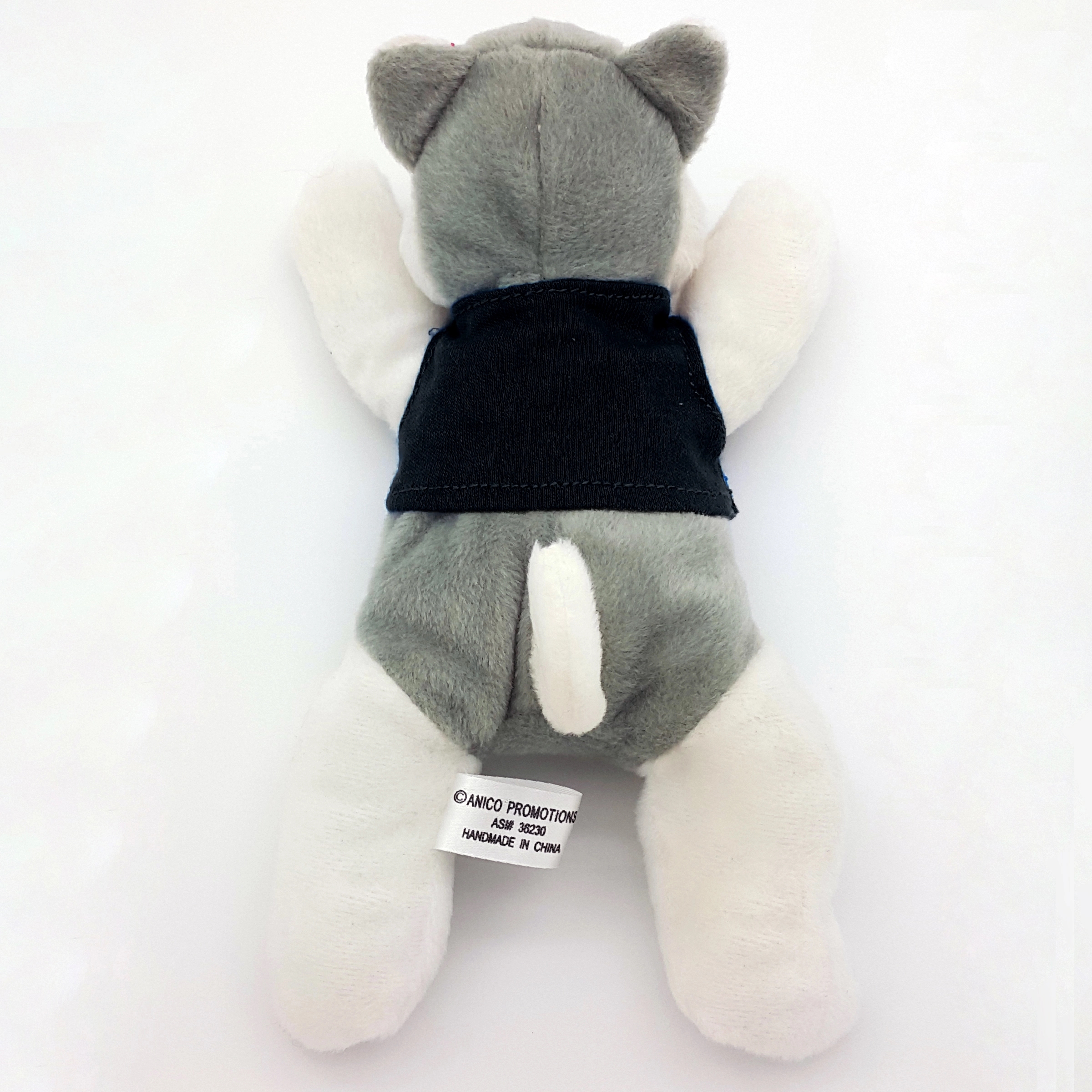 8" Laying Down Beanie Husky 10