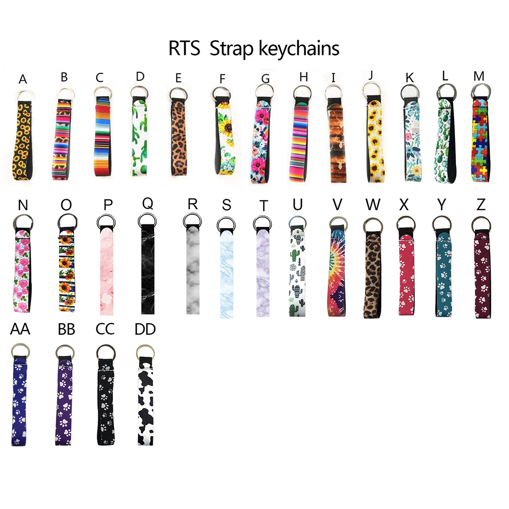 Neoprene Wristlet Key Chain Lipstick Holder 3