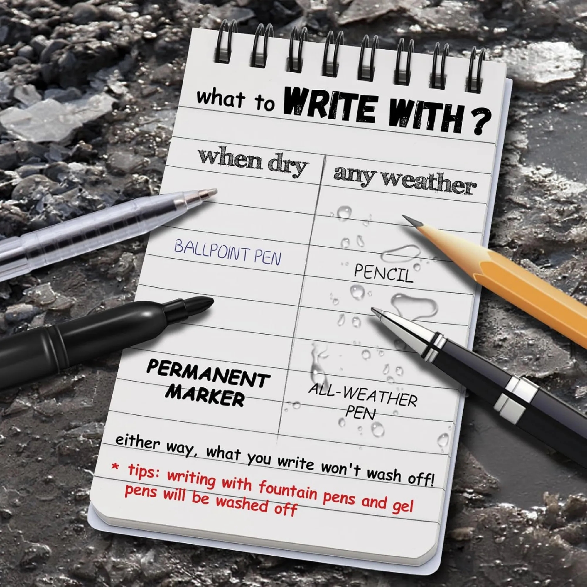 Waterproof notebook 4
