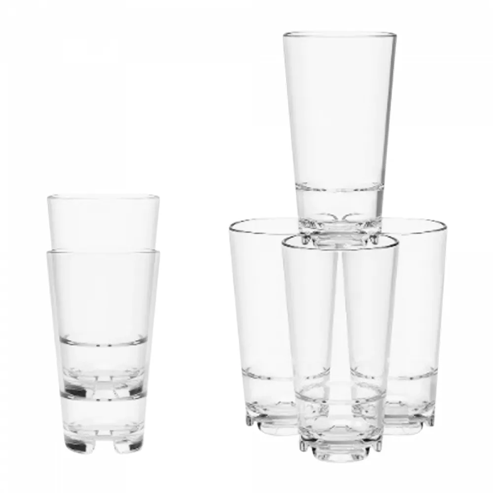 14oz. MS Plastic Stacking Tall Glass 4