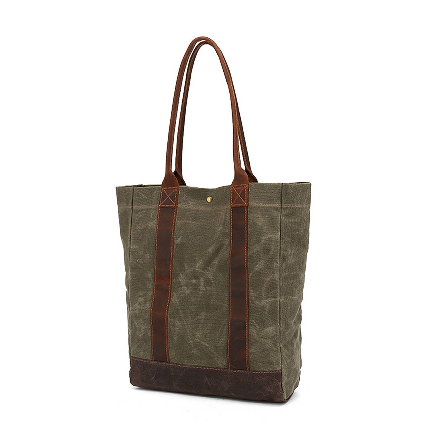 Wax canvas women's handbag 4