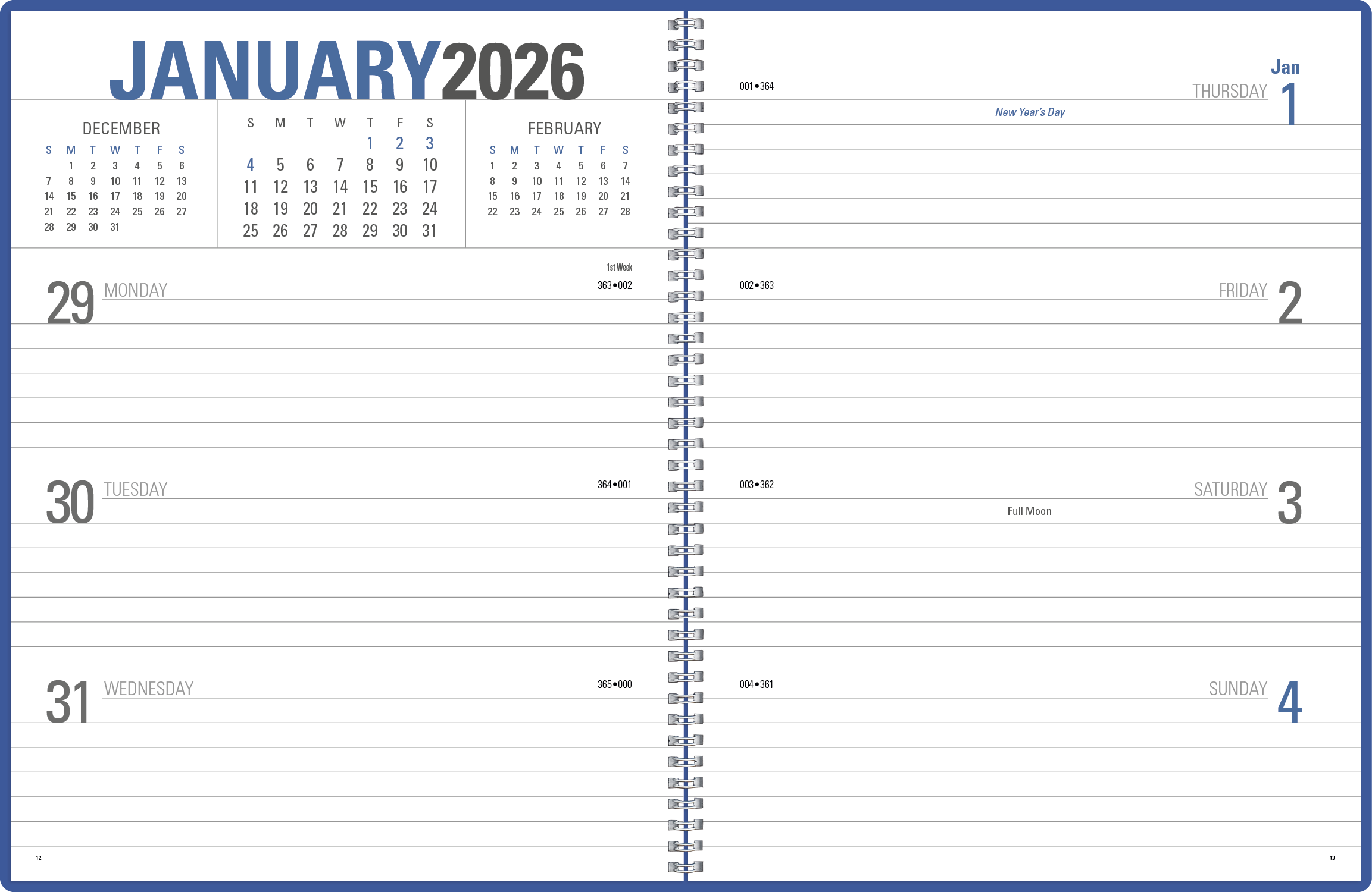 Triumph® Calendars Classic Weekly Planner 83