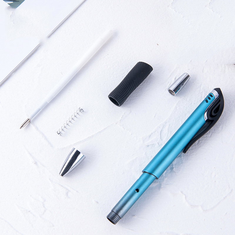 Promotional Click Action Ballpoint Pens With Rubber Grip 2