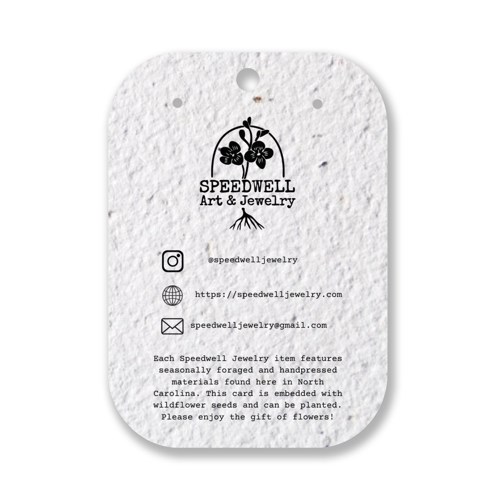 Seed Paper Jewelry Holder -