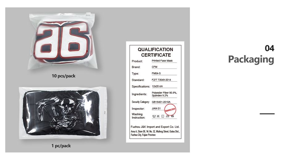 Dye Sublimated Double-Ply Pleated Face Masks with Nose Bridge 3