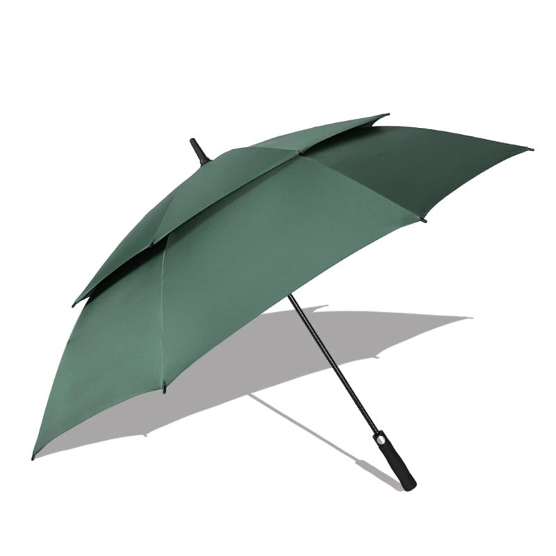 Custom Double Canopy Vented Windproof Stick Umbrellas 3