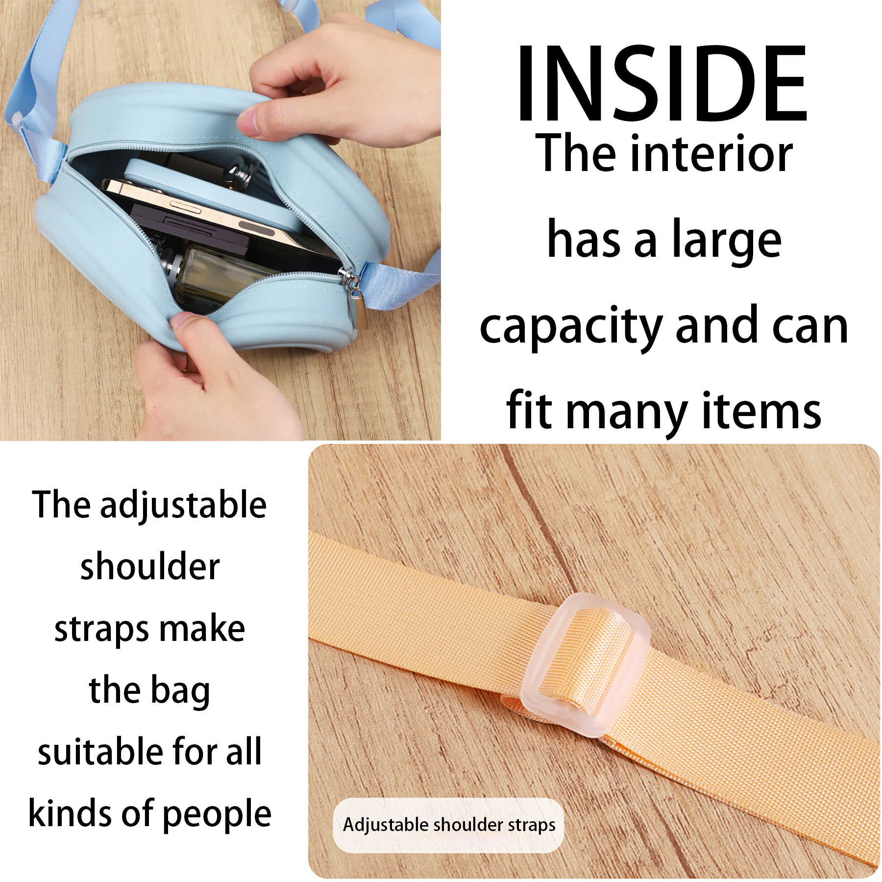 Silicone Pocket cosmetics storage purse 6