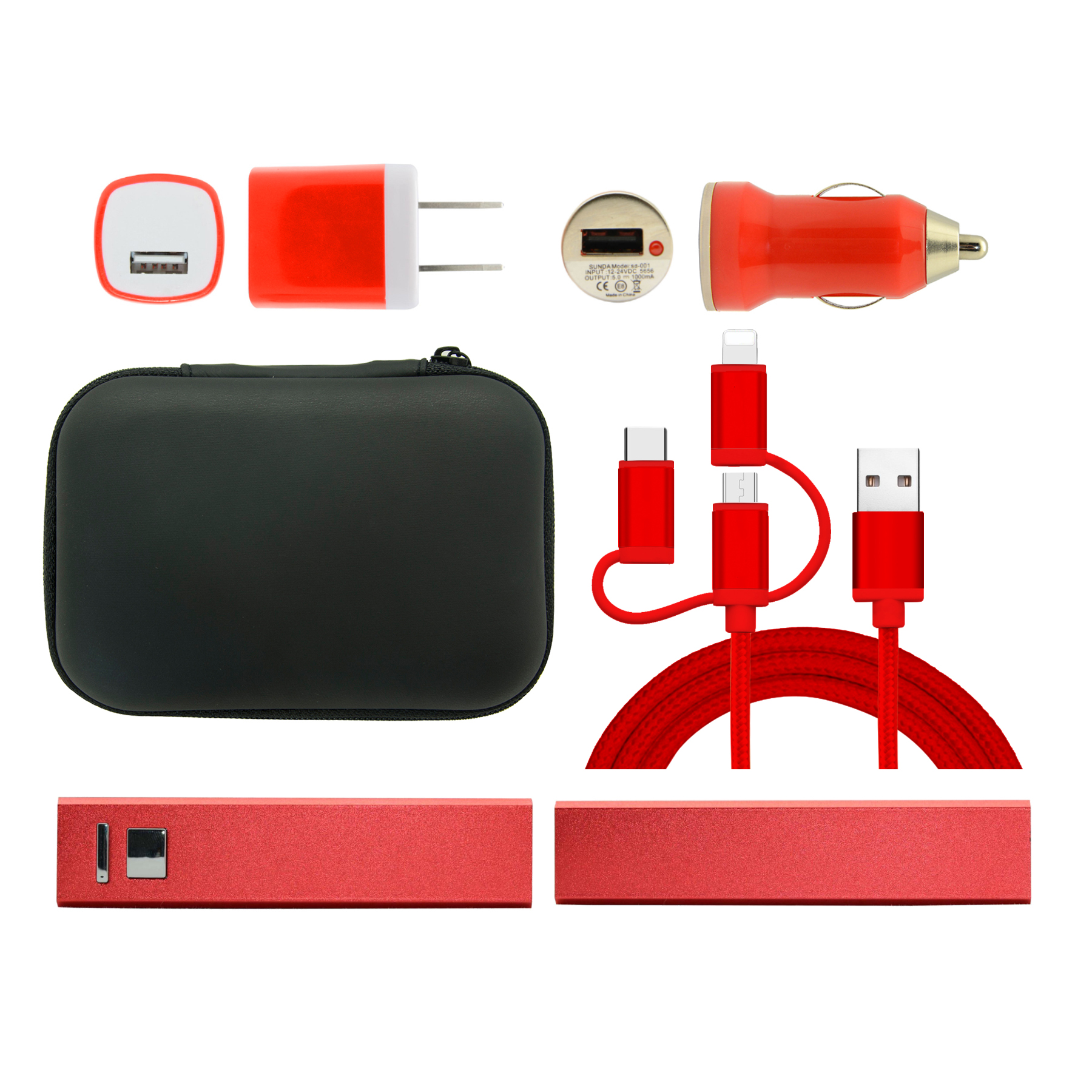 Bugatti Charging Set (4 in 1 Set) 1800Mah 5