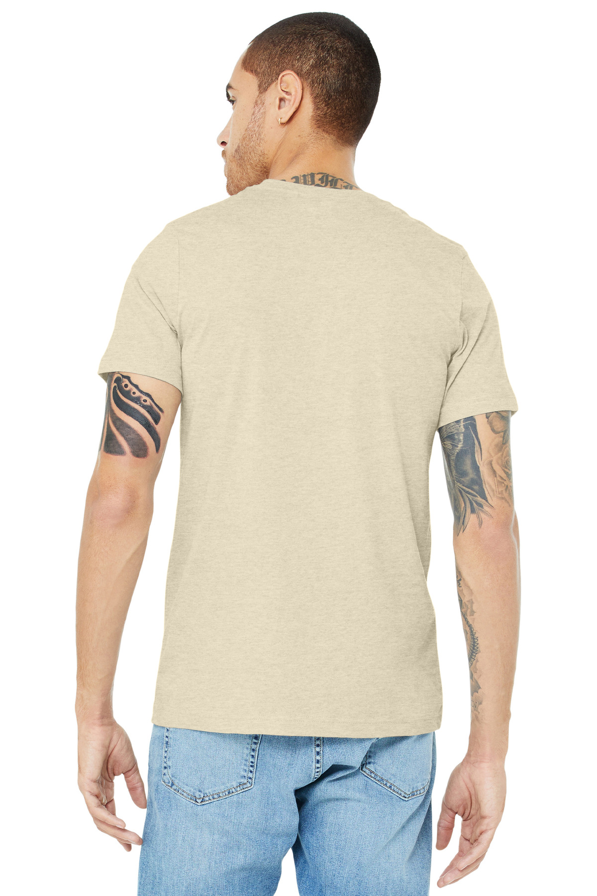 BELLA+CANVAS Unisex Heather CVC Short Sleeve Tee. BC3001CVC 519