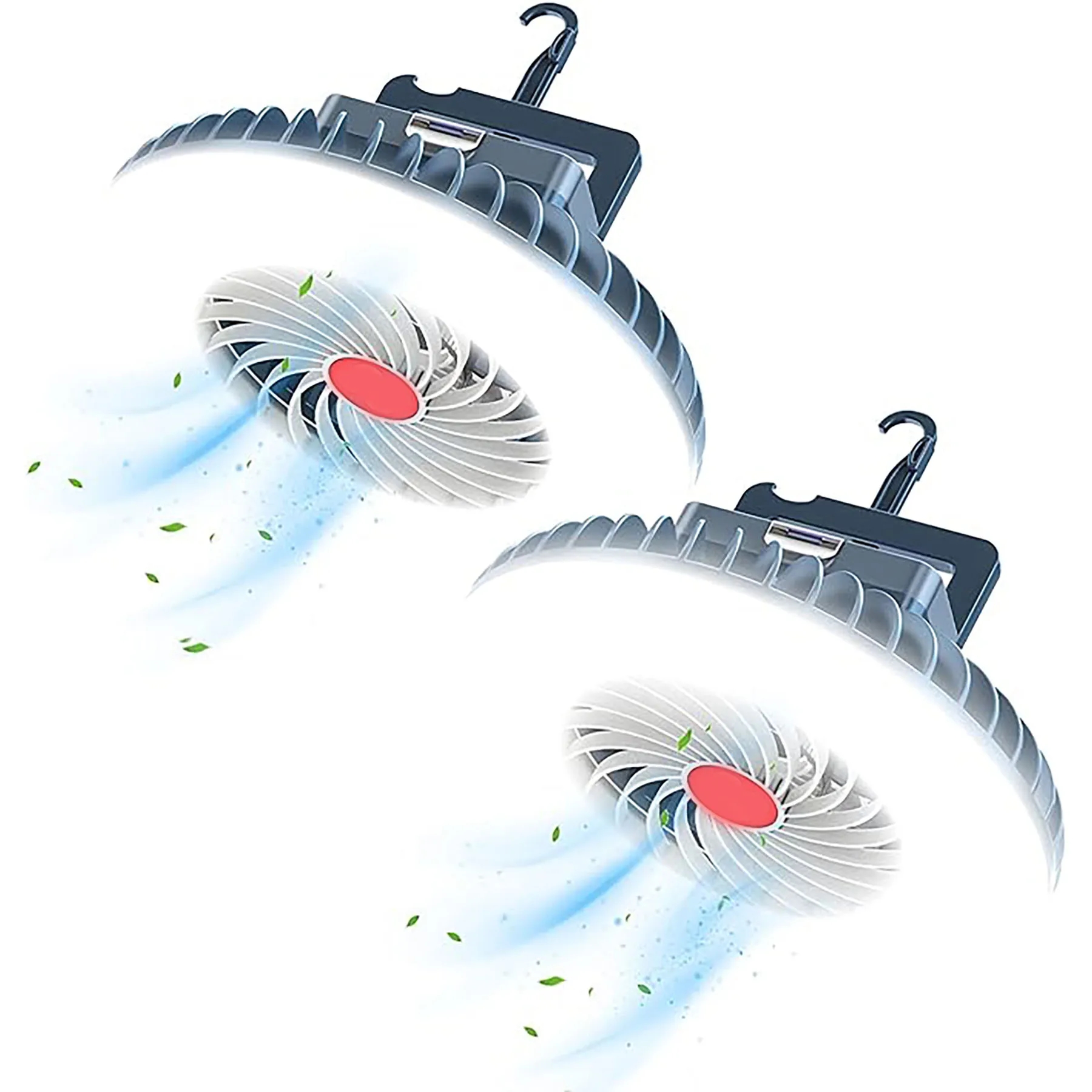 Portable Camping Fan with LED Lantern 6