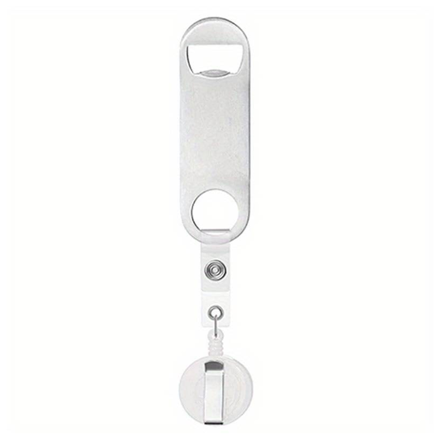 Stainless Steel Bottle Opener with Badge Reel 9