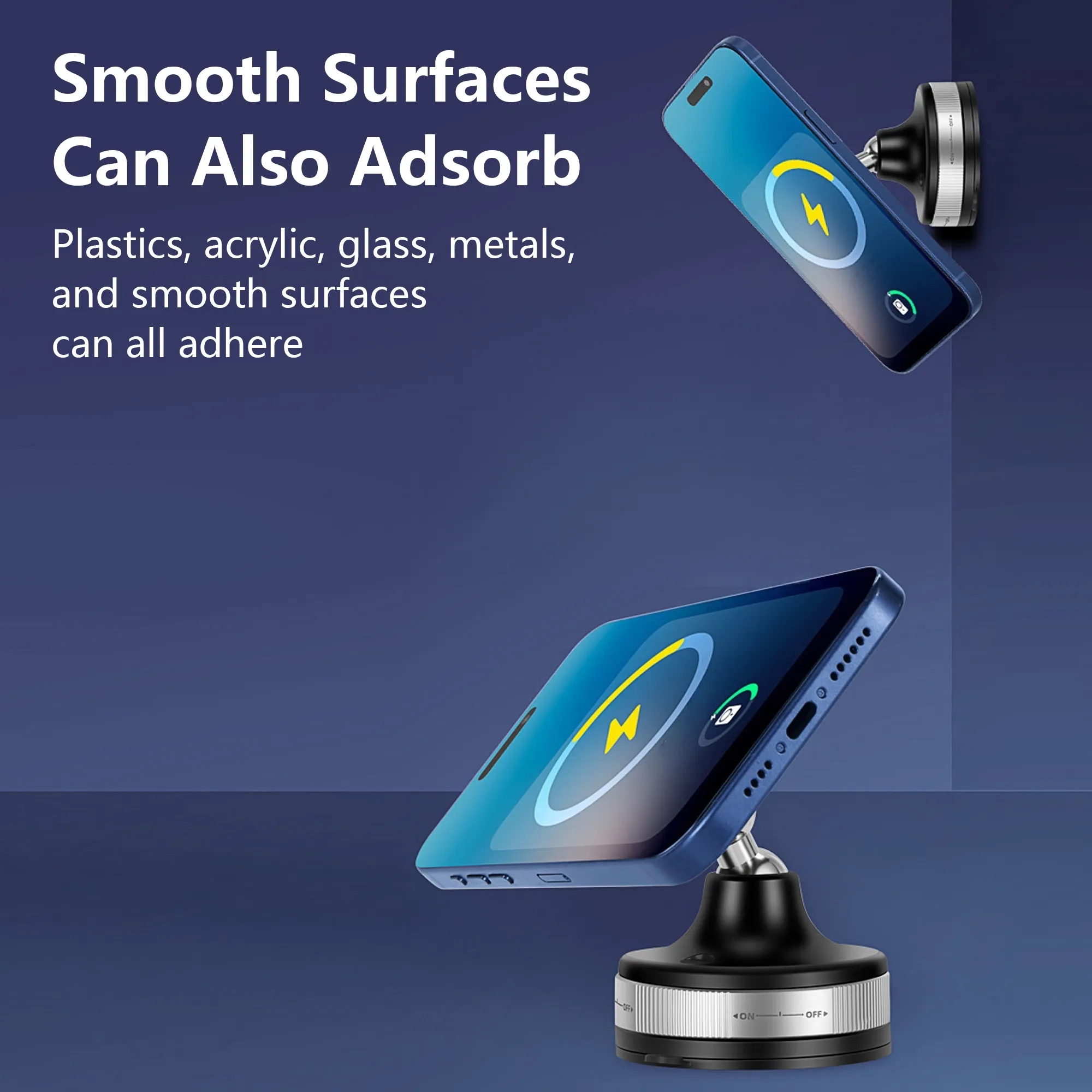 Magnetic Wireless Charging Car Mount 3