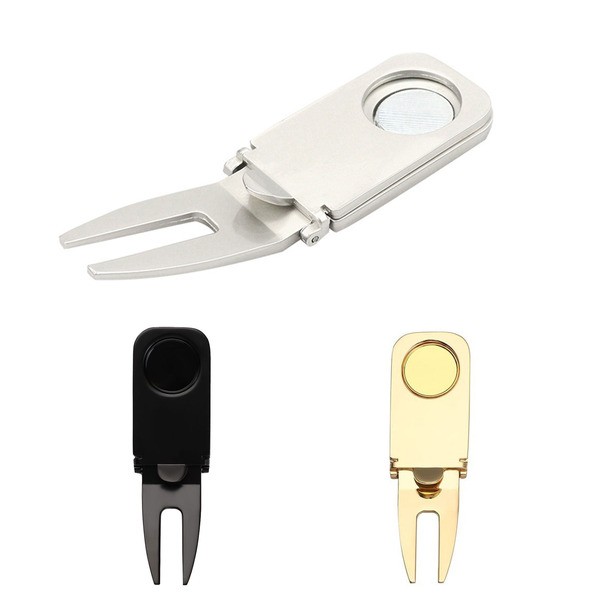 Golf Divot Tool Cigar Holder with Ball Marker 2