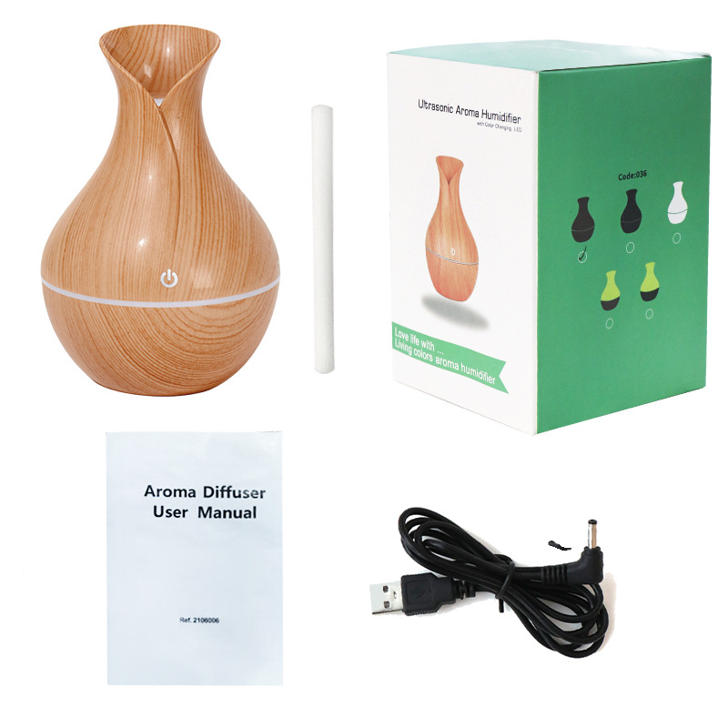 Wooden Surface Vase Shaped Air Humidifier 2