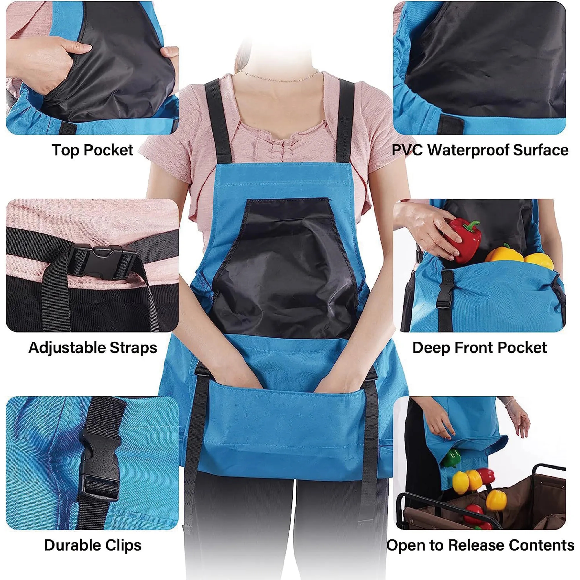 Outdoor Picking Large Pocket Apron 7
