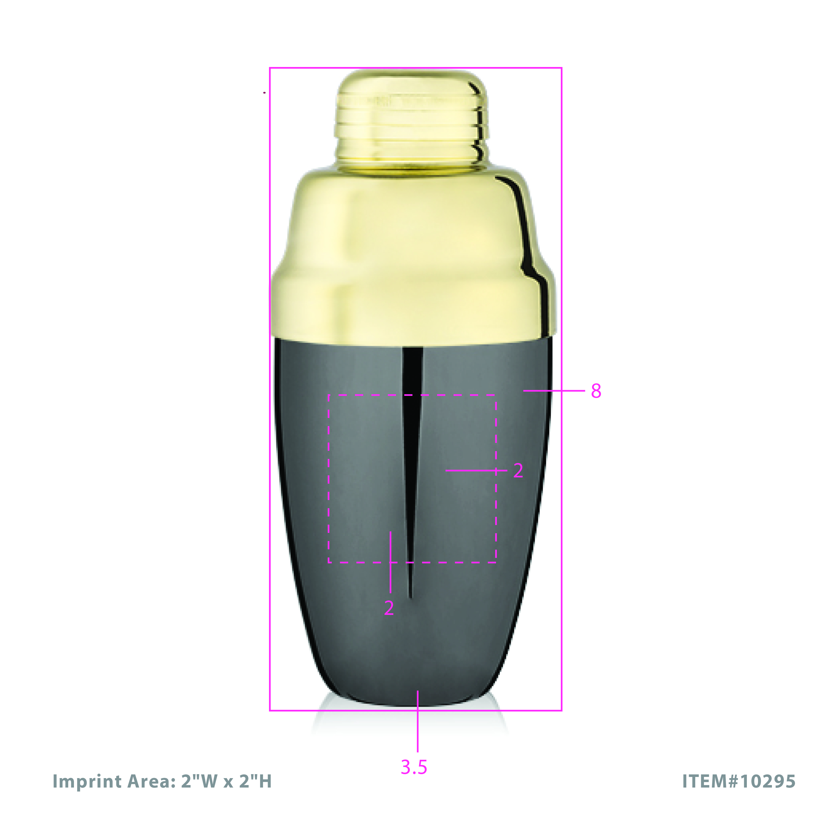 Viski® Two-Toned Heavyweight Shaker 5