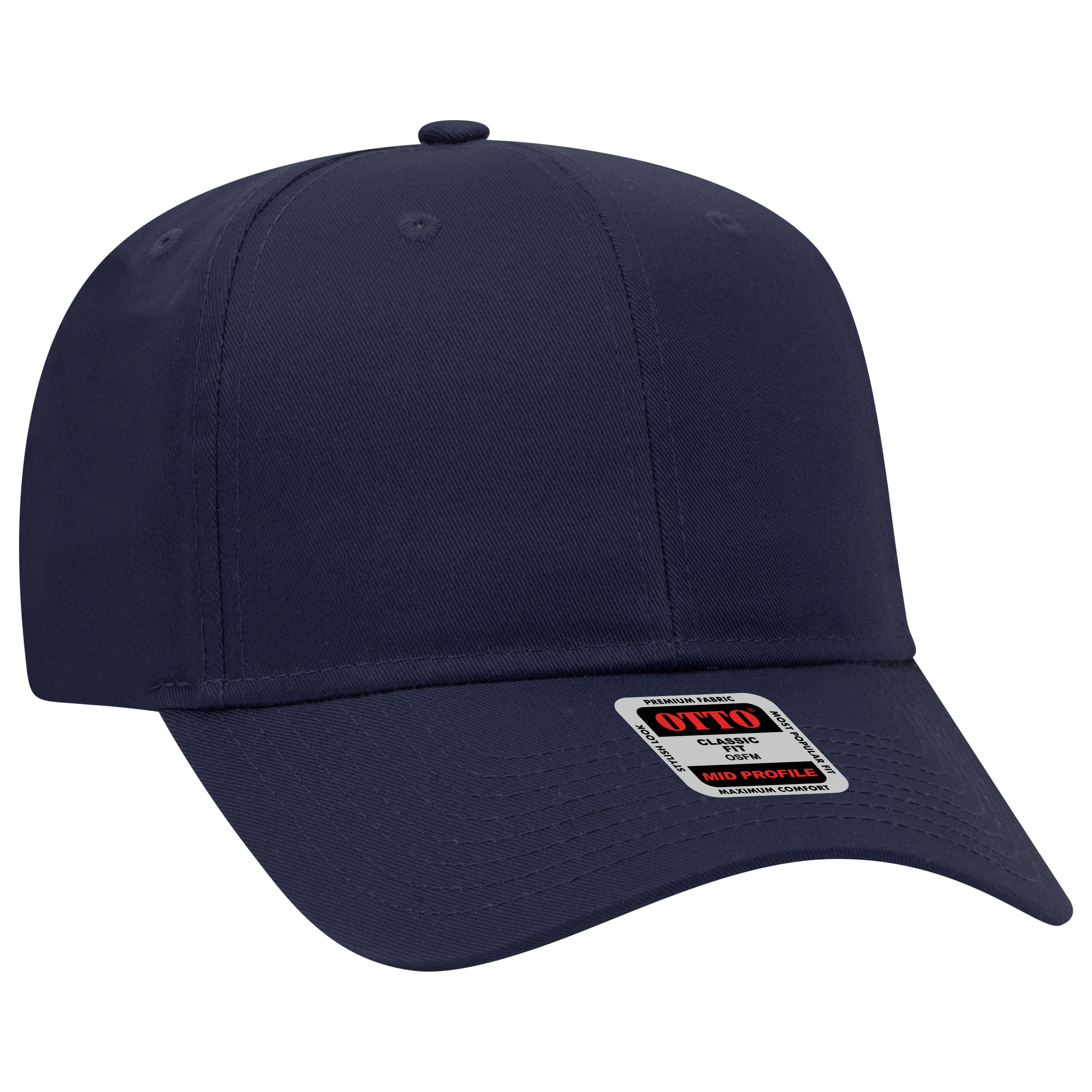 OTTO CAP® 6 Panel Mid Profile Baseball Cap 64