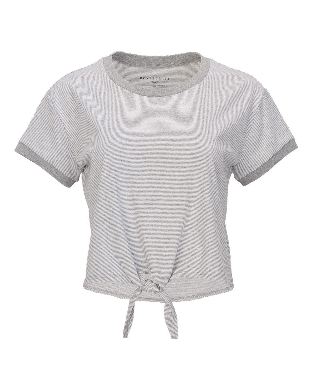 Women's Striped Tie Front T-Shirt - BW2107 15