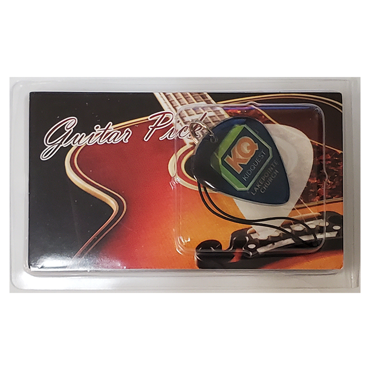 Guitar Pick / Plectrum, Standard Size Pick on Cell Phone Charm 2