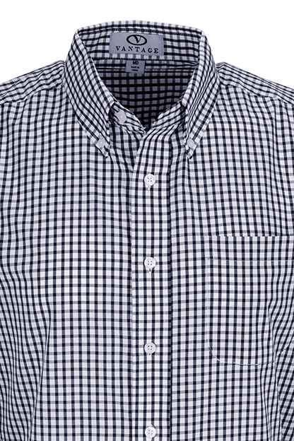 Easy-Care Gingham Check Shirt 58