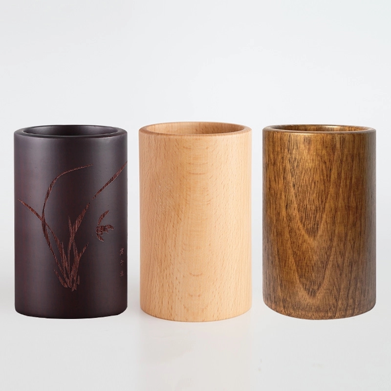 Wooden Pencil Holder Container 2