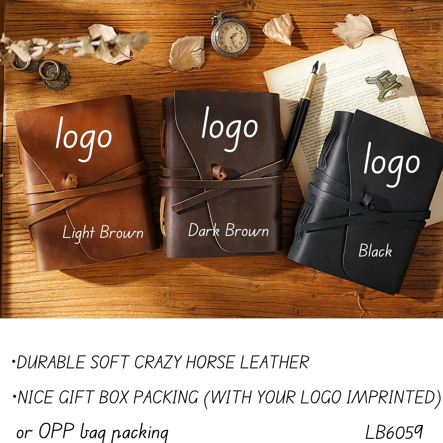 Genuine Leather Journal Bound Writing Notebook Handmade 1