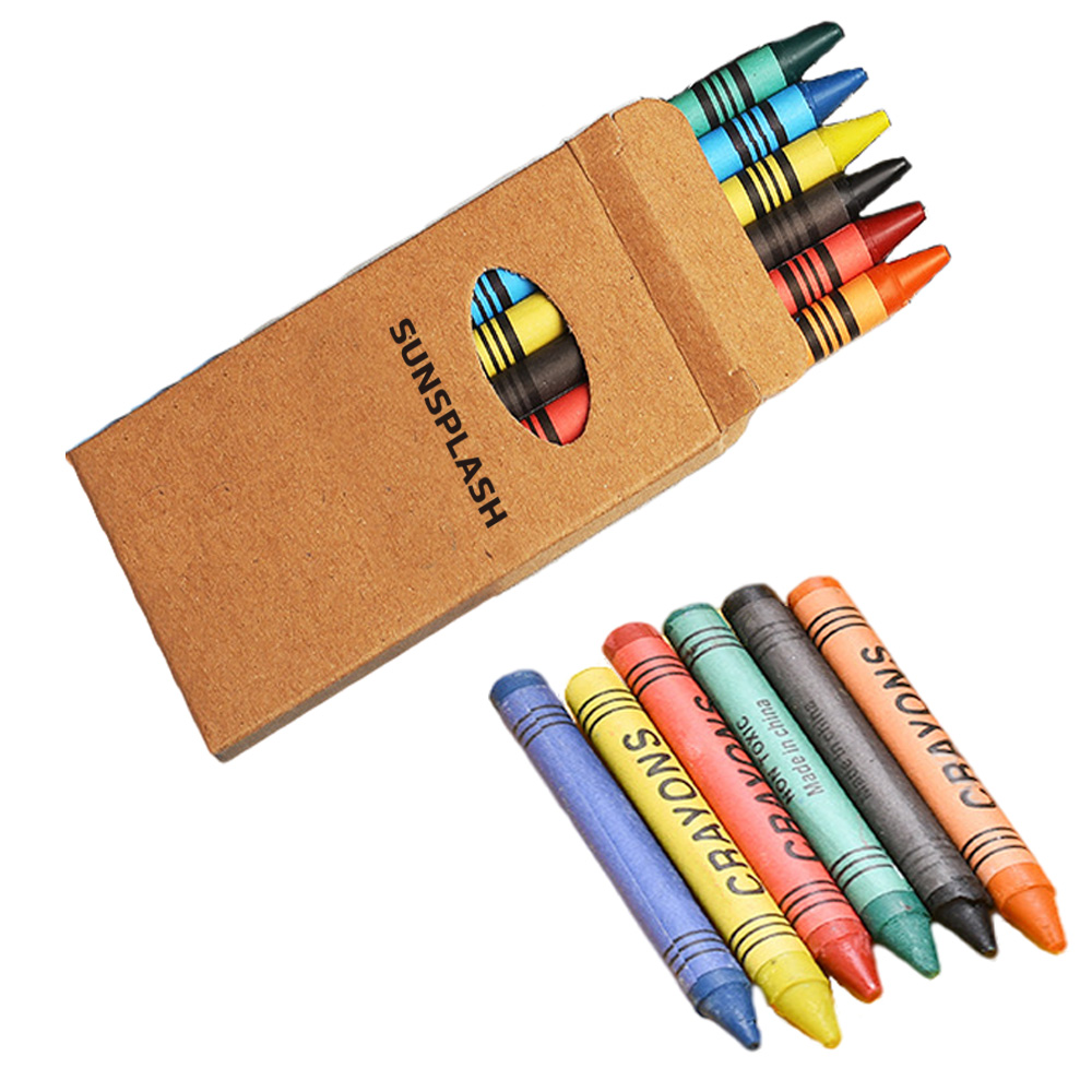 Set of 6 Crayons in Various Colors 2