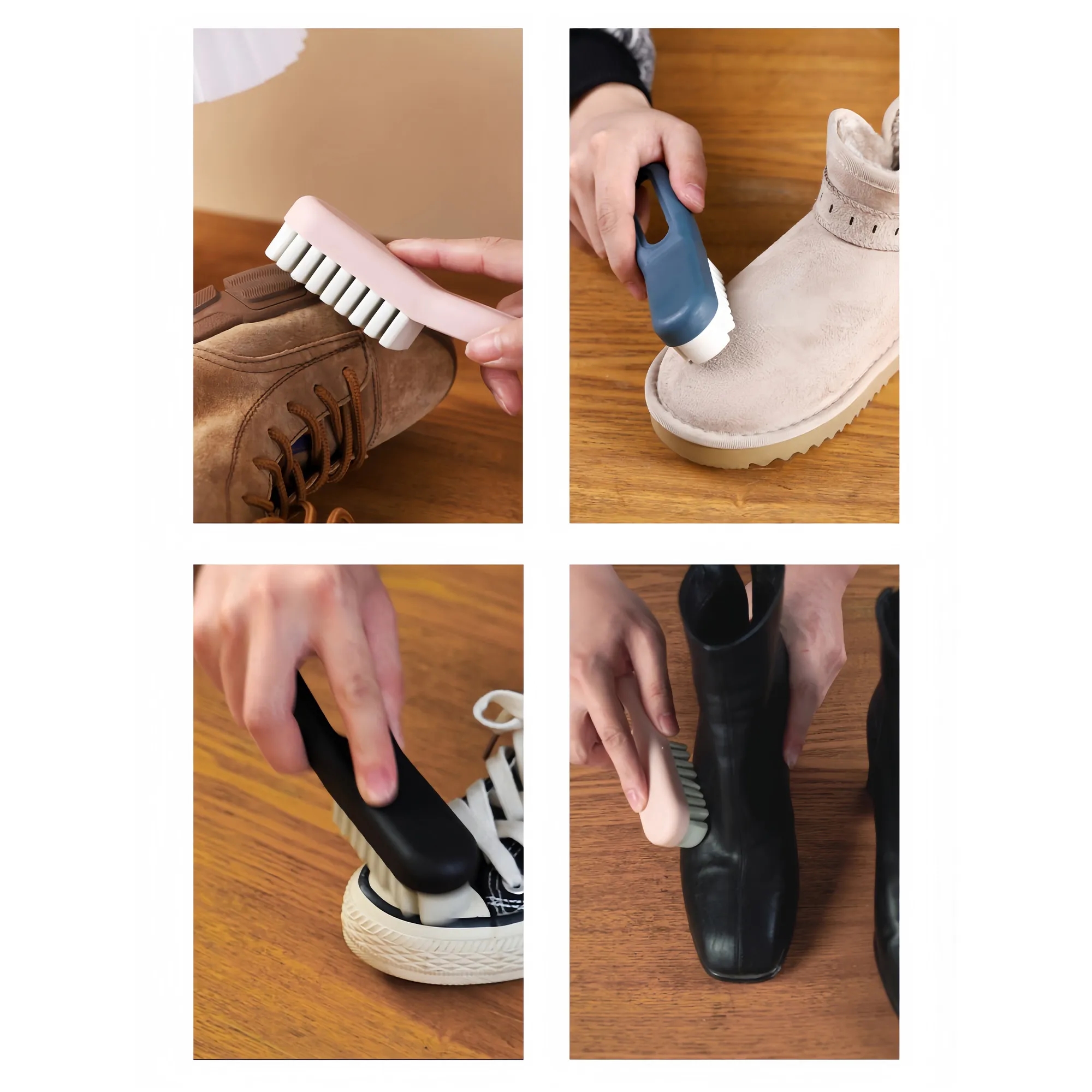 Professional Dual Head Suede Nubuck Shoe Cleaning Brush Tool 5
