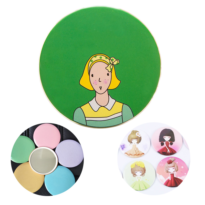Round Tinplate Makeup Mirror 2