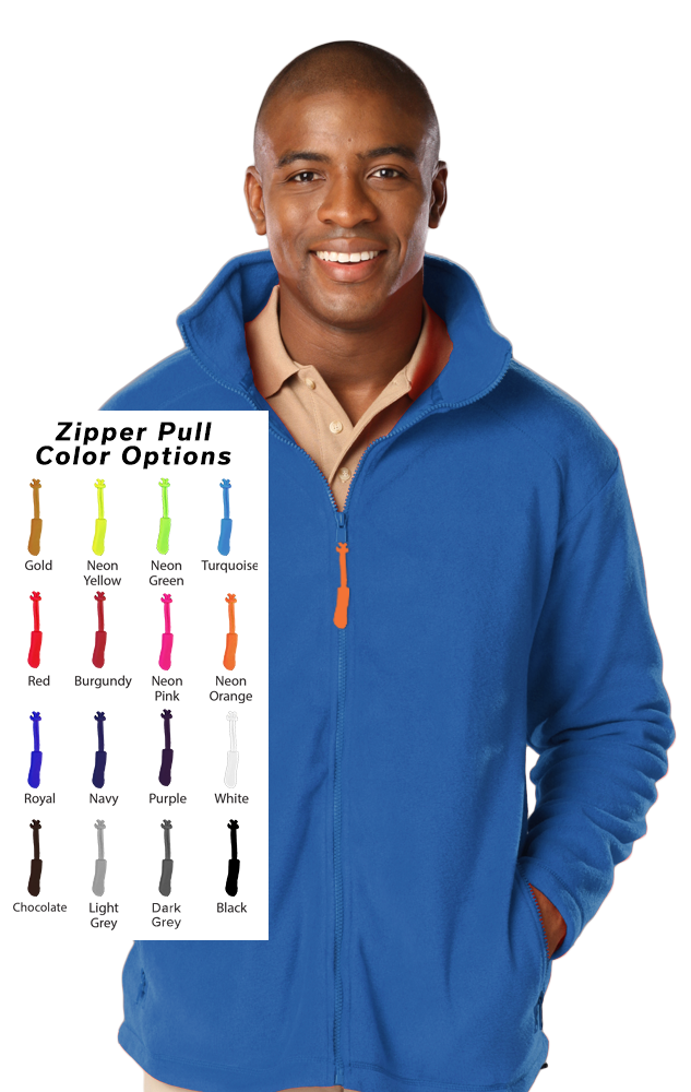 Custom Zipper Pull Polar Fleece Jacket 8