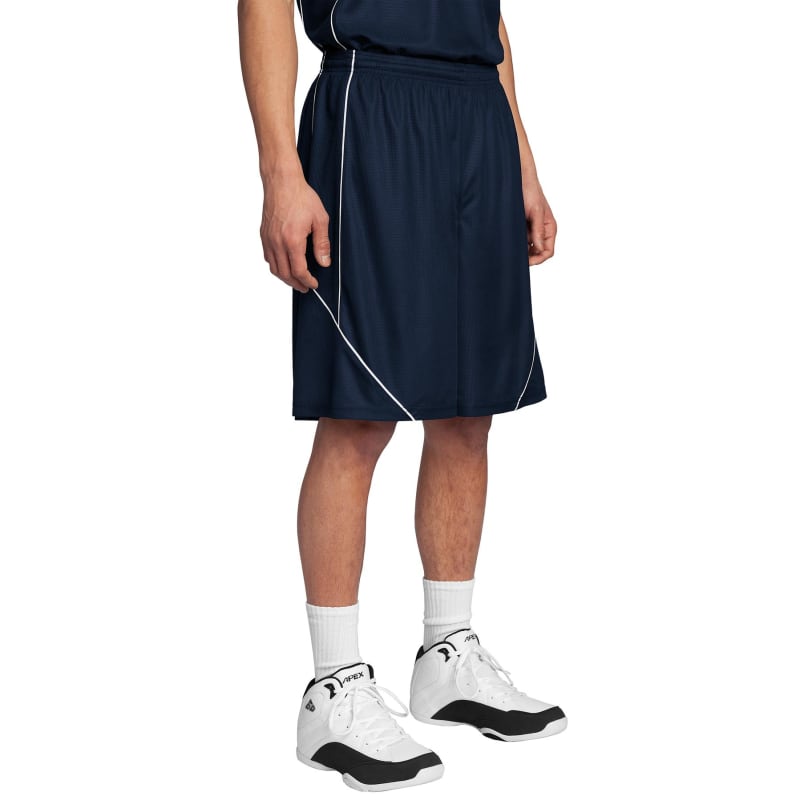 Sport-Tek PosiCharge Mesh Reversible Spliced Short. 25