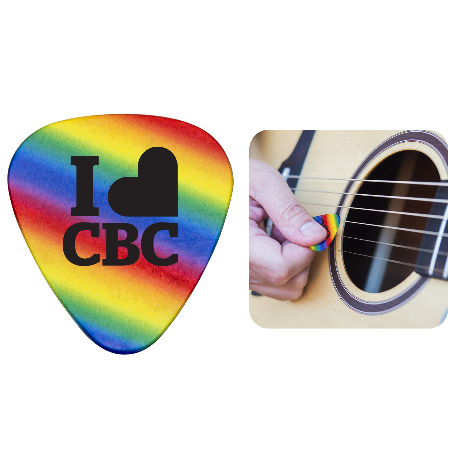 Rainbow Guitar Pick 1
