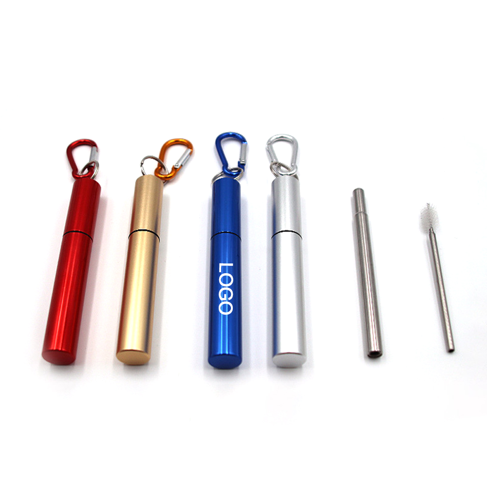 Reusalbe Stainless Steel Straw Keychain 5