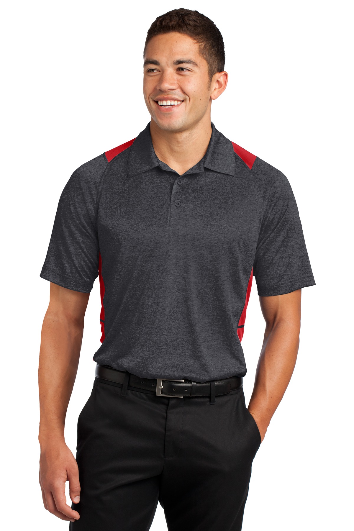 Sport-Tek® Heather Colorblock Contender Polo 51