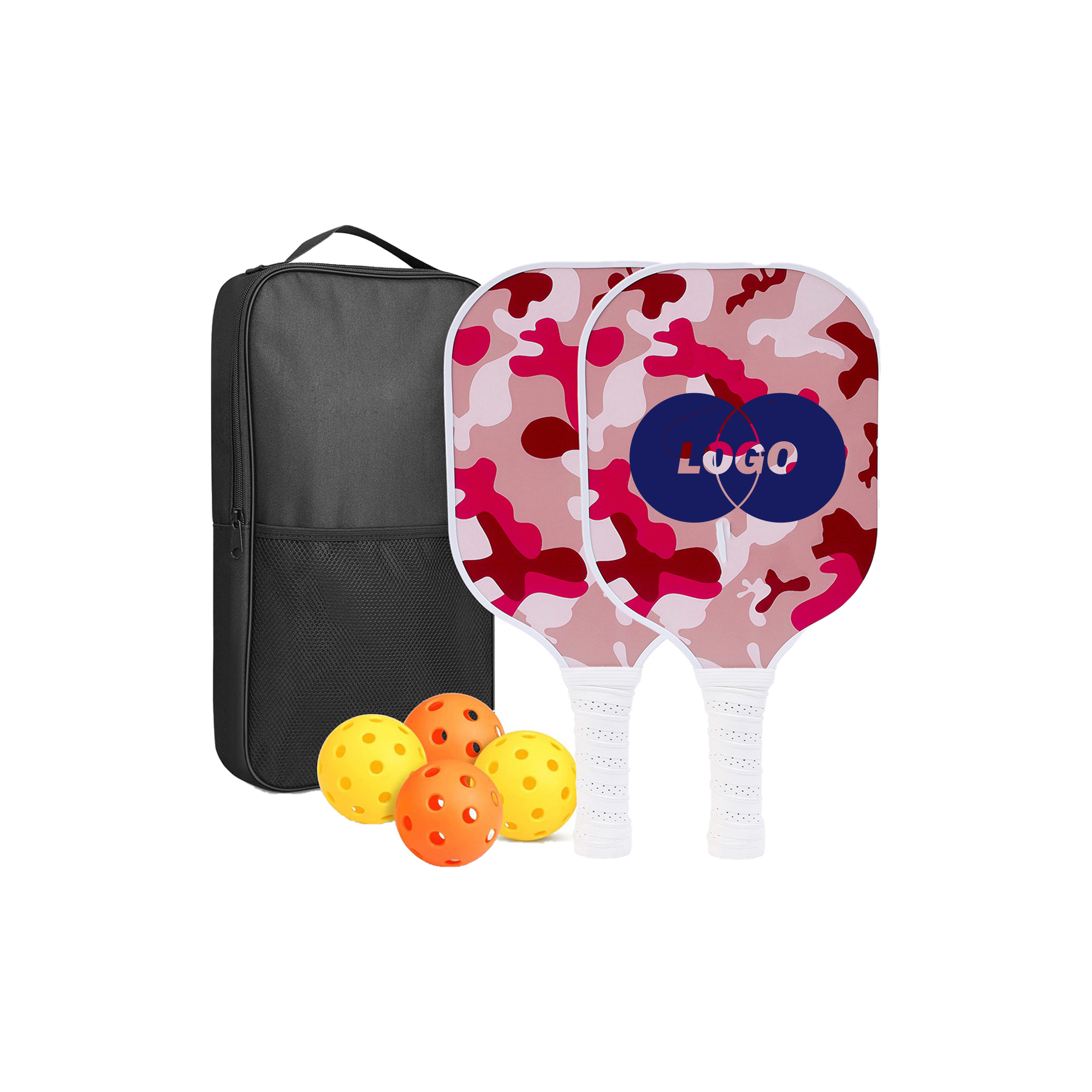 Pickleball Paddle Set with Balls and Carry Bag 4